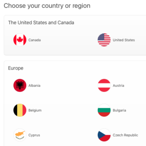iTunes Regions